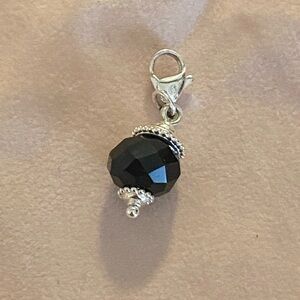 Origami Owl Elegant Black and Silver Charm